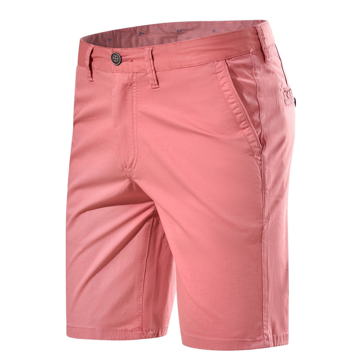 Men’s Summer Cotton Casual Shorts – Straight-Fit Mid-Rise Summer Shorts