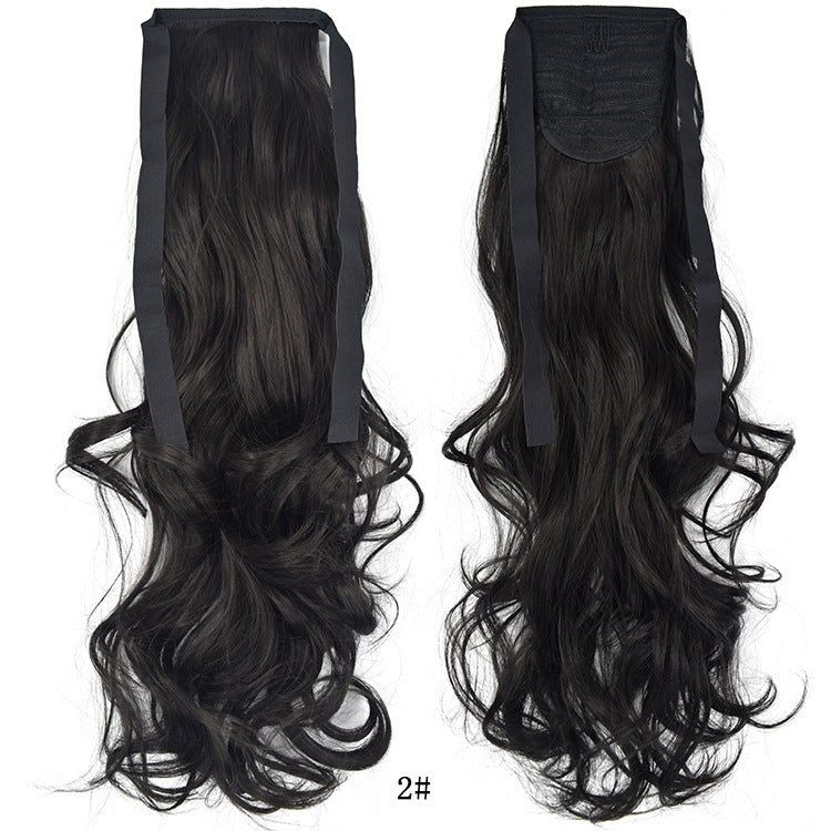 50cm Invisible Ponytail Hair Extension for Women – High-Temperature Silk, 47 Colors