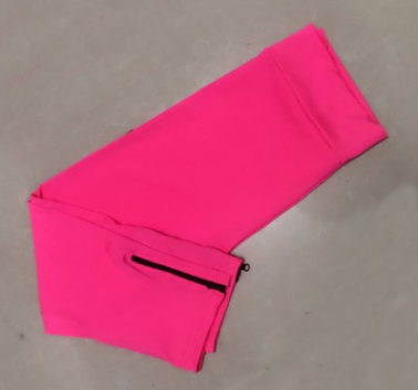 Women’s Zipper 3/4 Sports Leggings – Breathable Nylon Spandex Capri Fitness Pants, S–XXL