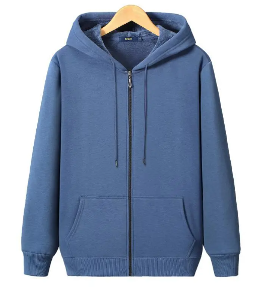 Men’s Fleece Warm Zipper Sweater – 95% Cotton Plus Velvet Loose-Fit Winter Pullover, 8 Colors, M–6XL