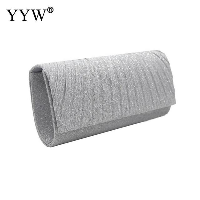 Luxury Glitter Leather Clutch Bag for Women – Sparkling Evening Party Purse with Chain Strap