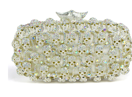 Diamond-Studded Evening Bag for Women – Luxury Crystal Clutch for Weddings, Galas & Elegant Dinners