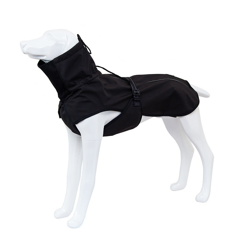Waterproof Large Dog Raincoat Vest – Lightweight Rain Jacket for Dogs
