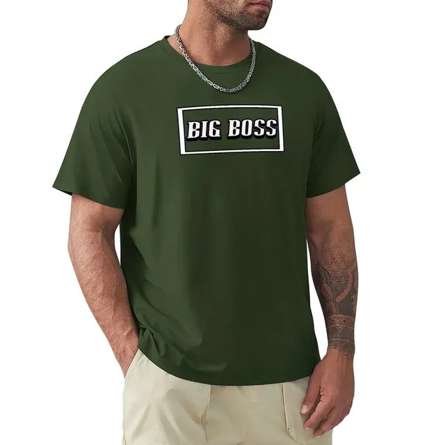 Big Boss Box Design Men’s Stretch T-Shirt – Casual Graphic Tee, S–4XL