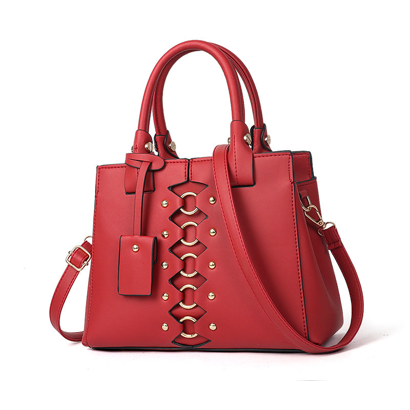 Japanese Style PU Leather Tote Bag for Women – Spacious Autumn & Winter Shoulder Handbag