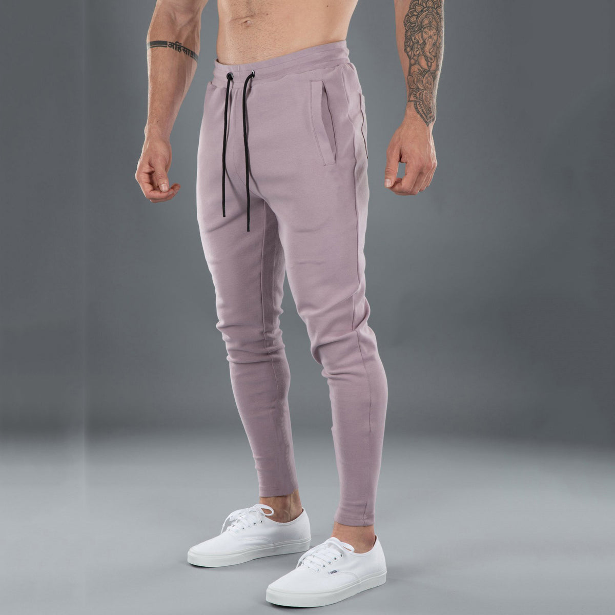 Men’s Cotton Skinny Stretch Pants – Casual Sports Trousers