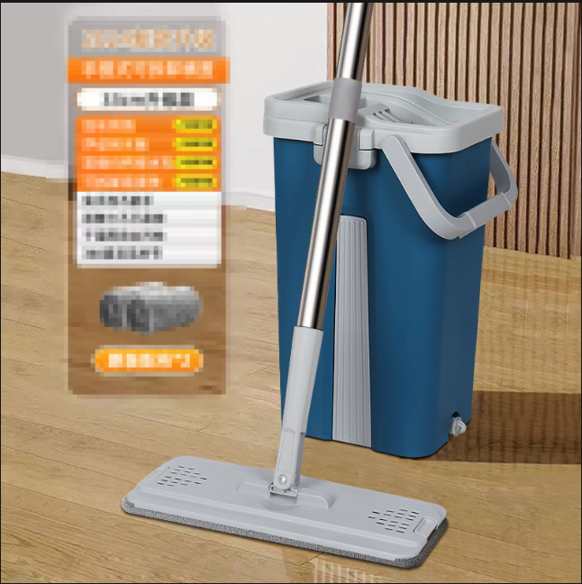 All-in-One Cleaning Mop – Wet & Dry Floor Mop with High-Absorption Head