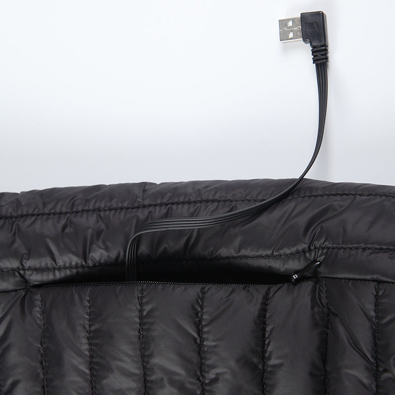 Men’s Smart USB Heated Winter Jacket – Lightweight Electric Heating Cardigan, Black, M–5XL