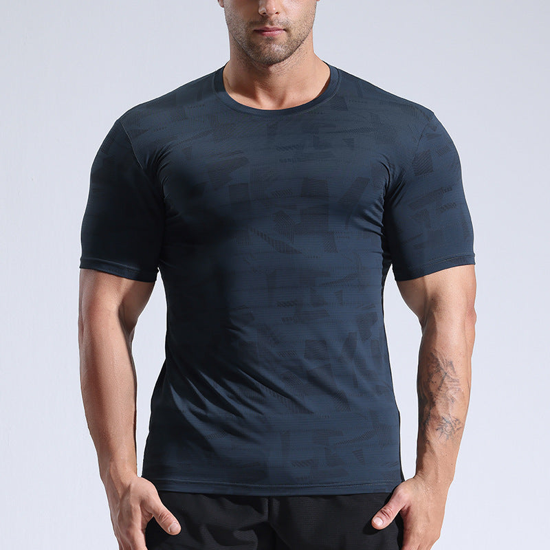 Men’s Ice Silk Quick-Dry Running T-Shirt – Cooling Moisture-Wicking Sports Tee, M–3XL