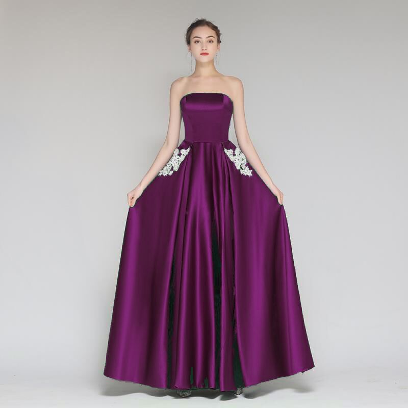 Women’s Plus Size Bridesmaid Evening Gown – Elegant Long Formal Dress S–5XL