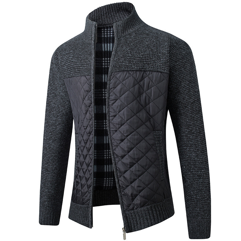 Men’s Urban Stripe Zip Sweater – Casual Striped Zip-Up Knit Pullover, 5 Colors, S–3XL