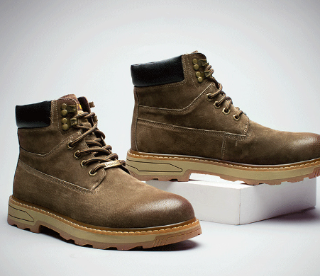 Men’s Vintage Cowhide Leather Boots – Retro Martin-Style Footwear
