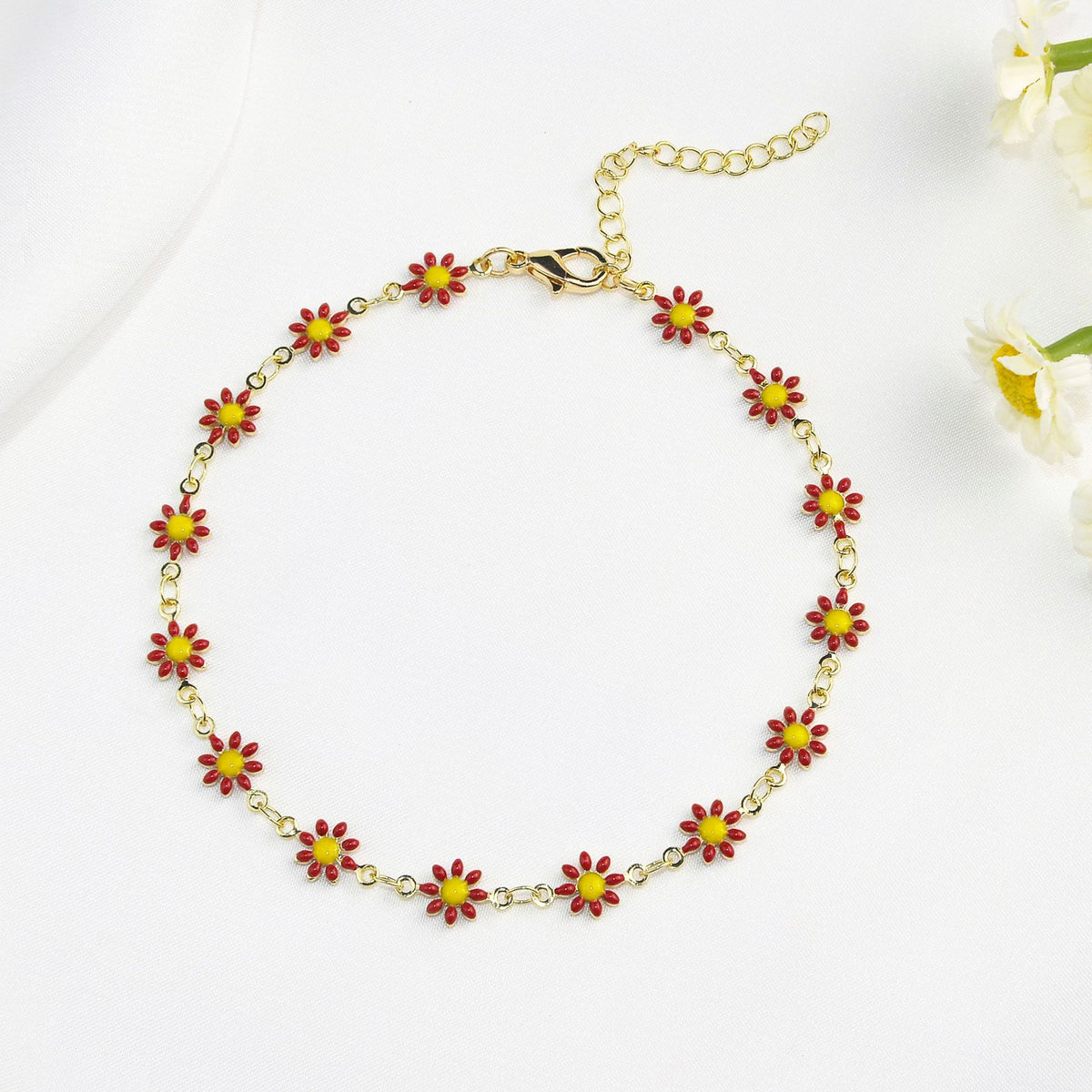 Little Daisy Anklet - Simple and Fashionable Accessory