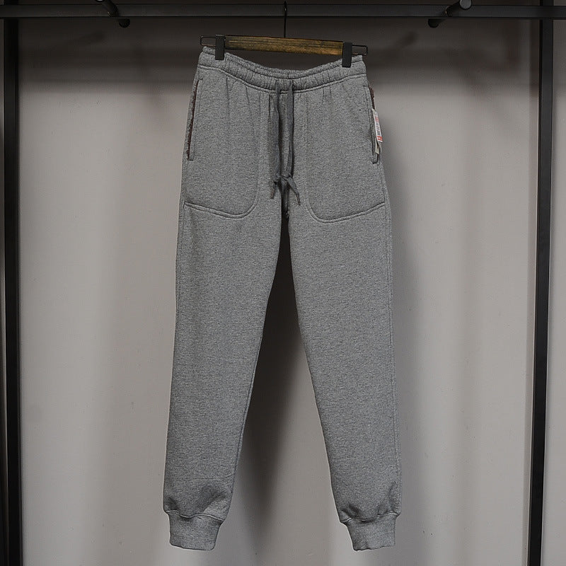 Men’s Thick Fleece Sports Pants – Warm Fall & Winter Casual Trousers