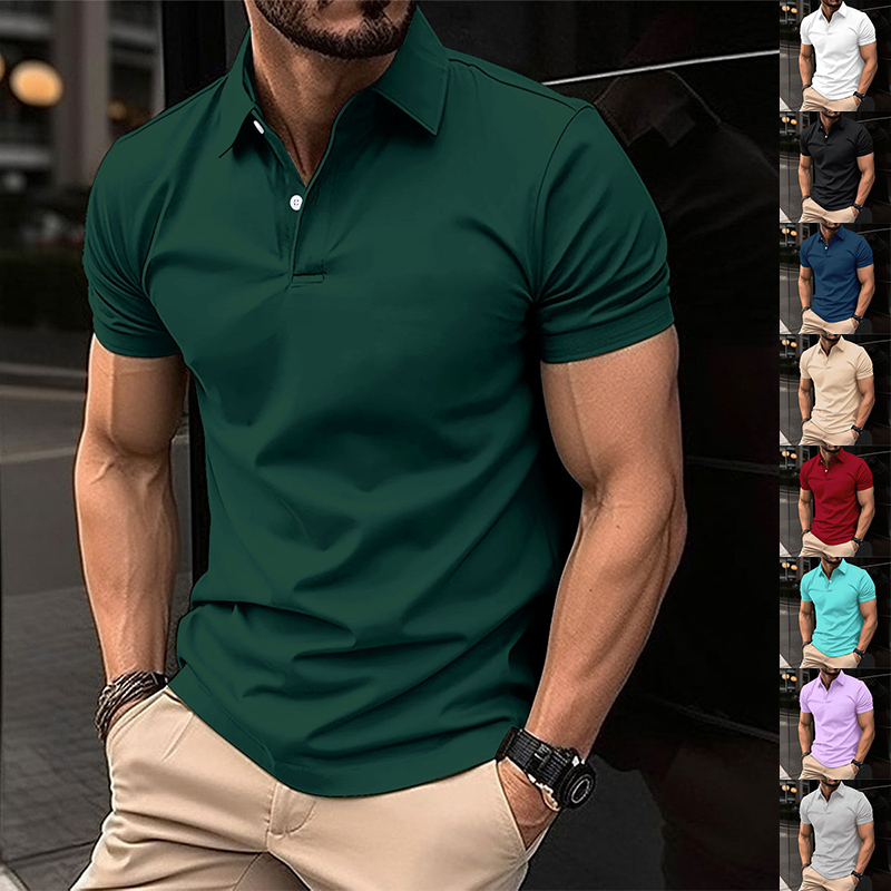 Men’s Short Sleeve Cotton Blend Polo Shirt – Classic Casual Summer Polo, S–3XL