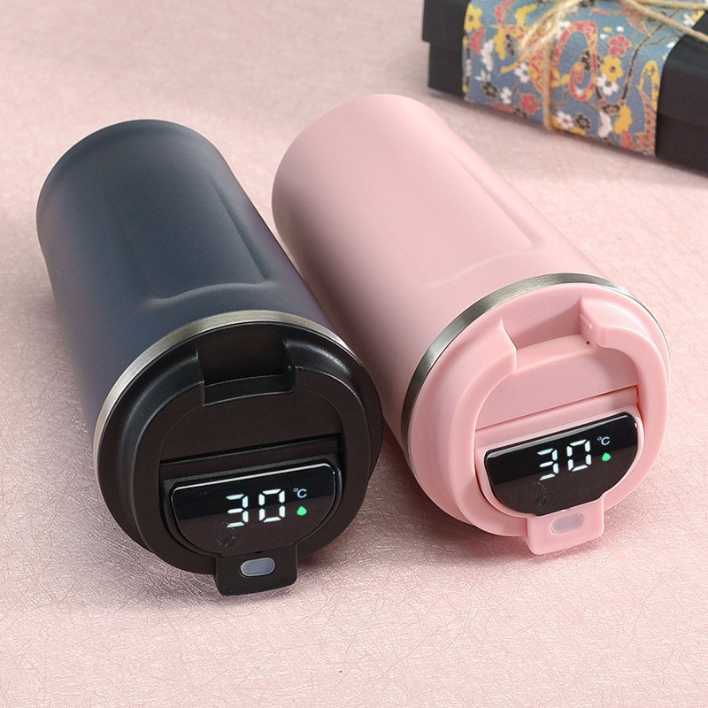 Smart Stainless Steel Insulated Cup – 304 Steel Temperature Display Travel Mug