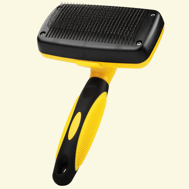 Self-Cleaning Dog Grooming Brush – One-Button Deshedding & Detangling Comb for Large Dogs