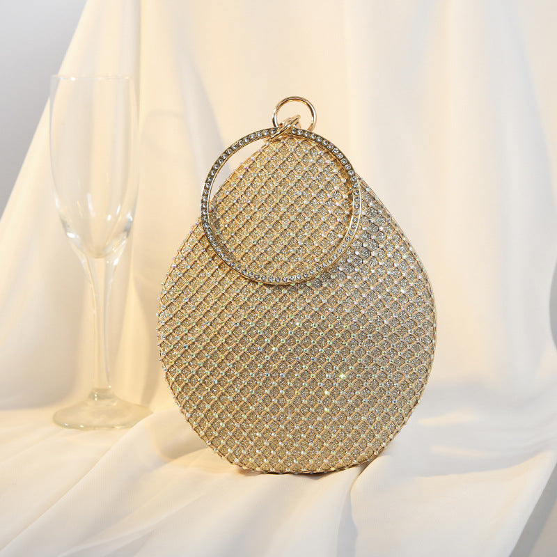 Luxury Pearl Rhinestone Clutch Bag for Women – Elegant PU Evening Shoulder & Crossbody Purse