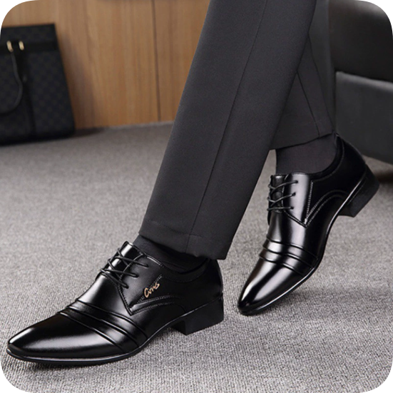 Men’s European Leather Dress Shoes – Classic Formal Footwear