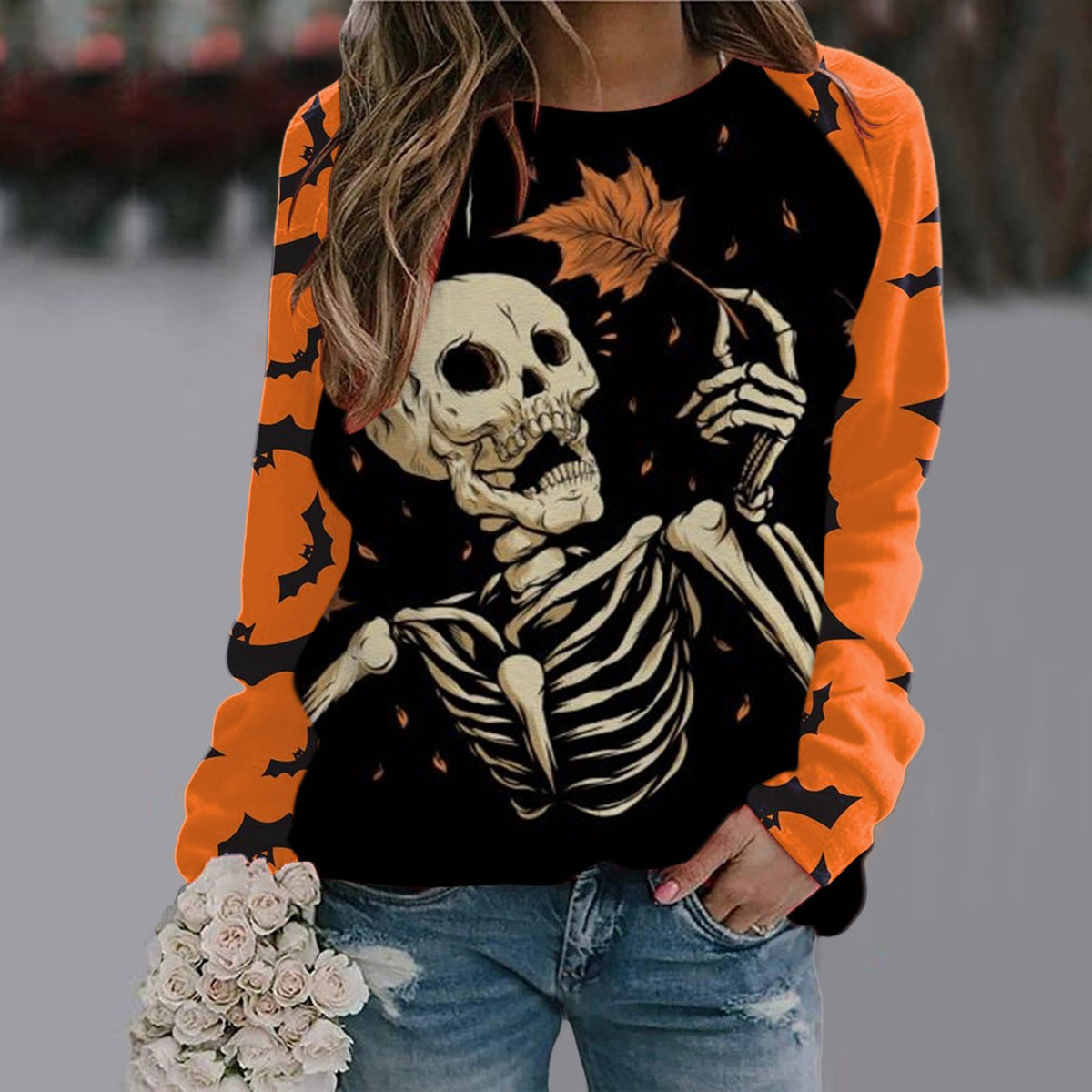 Printed Long Sleeve T-shirt for Women