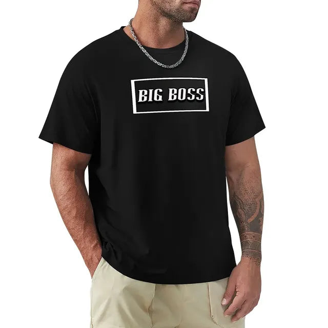 Big Boss Box Design Men’s Stretch T-Shirt – Casual Graphic Tee, S–4XL
