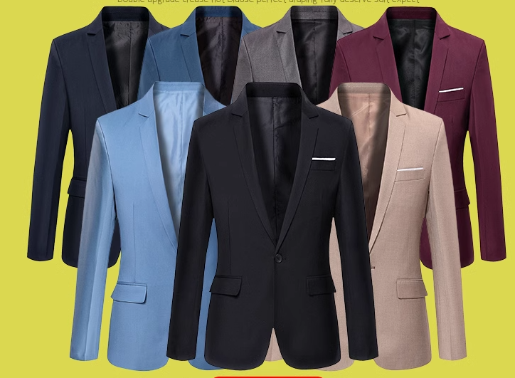 Men’s Slim Fit Casual Blazer – Lightweight Autumn & Winter Smart Casual Jacket, S–6XL