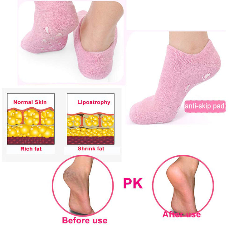 Moisturizing Gel Socks – One-Size Foot Care for Cracked, Dry Skin