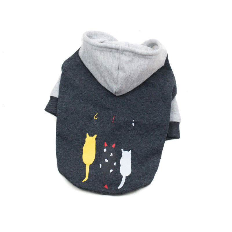 Pet Dog Fashion Sweater – Warm Two-Legged Cotton Clothing for Small Dogs
