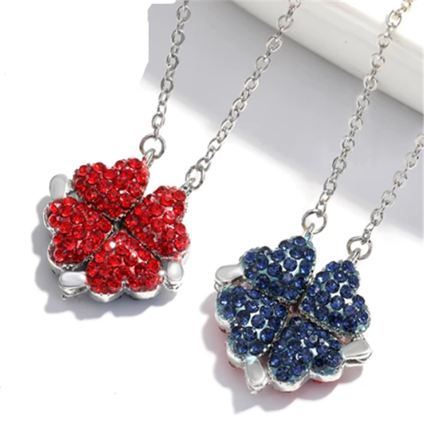 Clover Heart Adjustable Choker Necklace