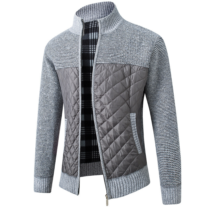 Men’s Urban Stripe Zip Sweater – Casual Striped Zip-Up Knit Pullover, 5 Colors, S–3XL