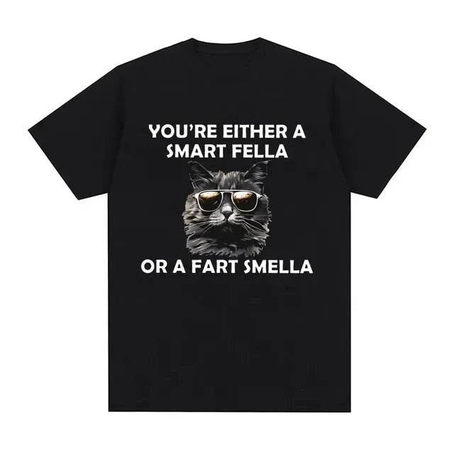 Humorous Cat Memory T-Shirt for Women - Summer Style