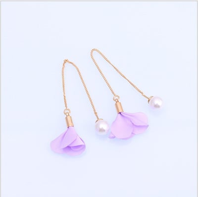 Pearl Tassel Earrings for Women – Elegant Long Dangle Statement Jewelry