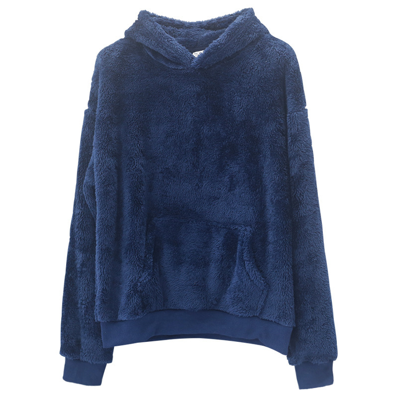 Men’s Velvet Hoodie – Soft Casual Pullover Sweatshirt, 6 Colors, S–3XL