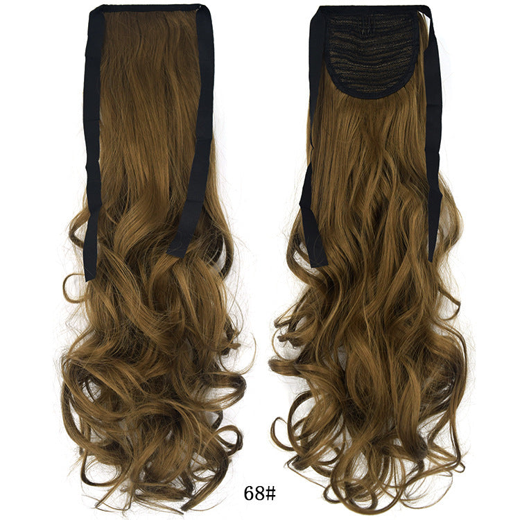 50cm Invisible Ponytail Hair Extension for Women – High-Temperature Silk, 47 Colors