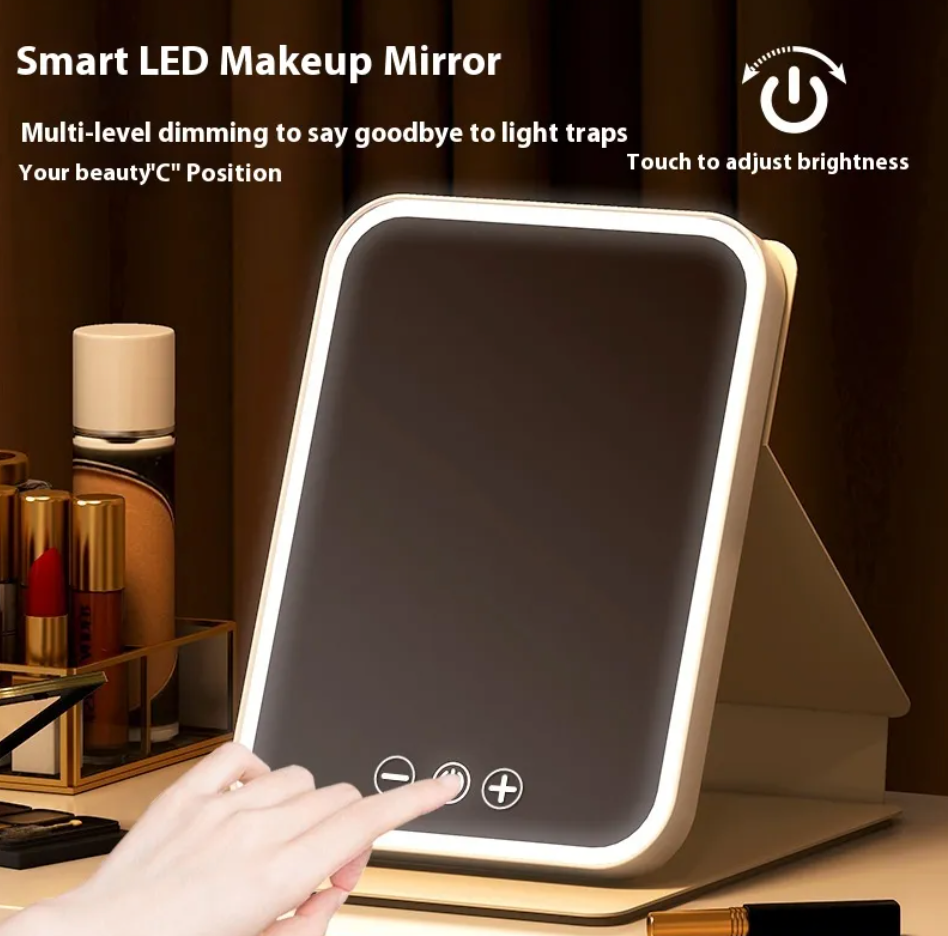 Plus-Size LED Makeup Mirror With Fill Light