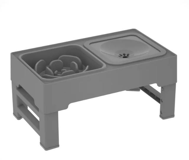 Adjustable Height Dog Feeding Bowls for Small to Large Dogs – Elevated Stainless Steel Feeder
