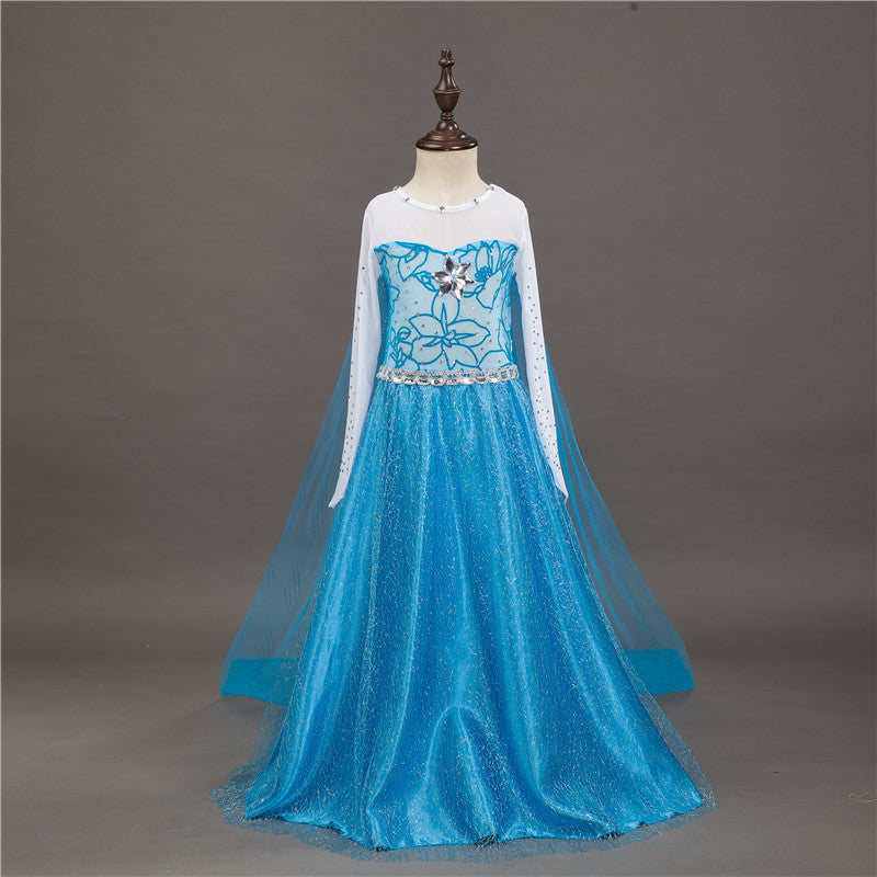 Ice Princess Dress for Girls – Winter Princess Costume with Accessories