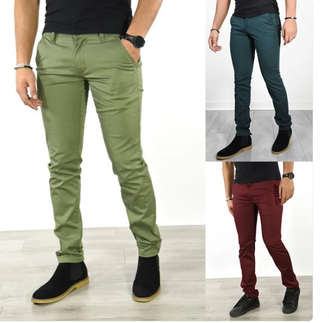 Everyday Men’s Classic Fit Casual Trousers – Versatile Straight-Leg Pants
