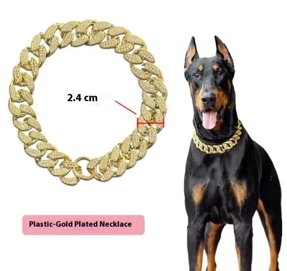 Luxury Rhinestone Dog Necklace – Sparkling Adjustable Pet Jewelry Collar