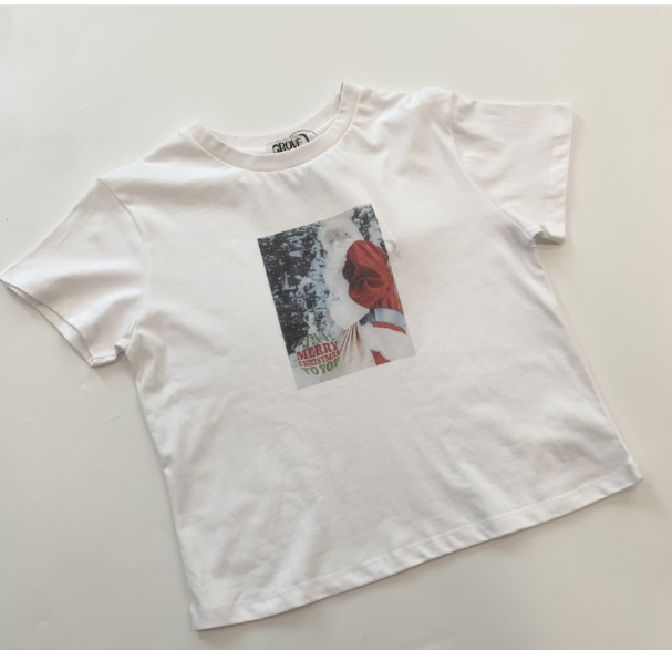 Christmas Tree Print T-Shirt for Women (Autumn/Winter)