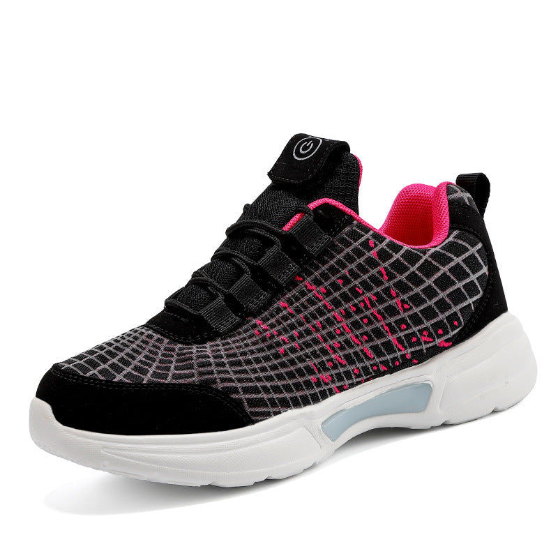 Unisex LED Fiber Optic Sneakers – Rechargeable Light-Up Shoes for Men and Women