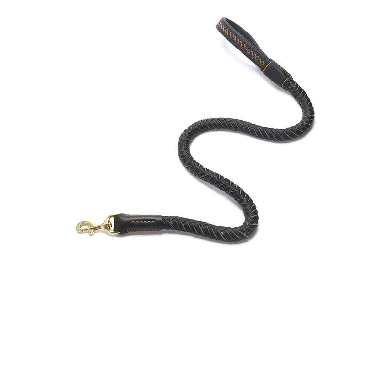 Premium Leather Dog Leash – Heavy-Duty Walking & Training Lead for Medium & Large Dogs