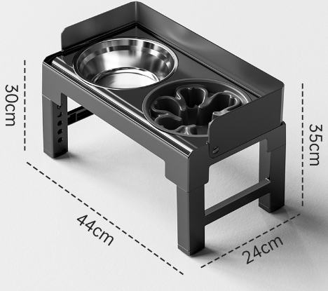 Elevated Pet Feeding Bowl Set – Stainless Steel Raised Feeder for Dogs & Cats