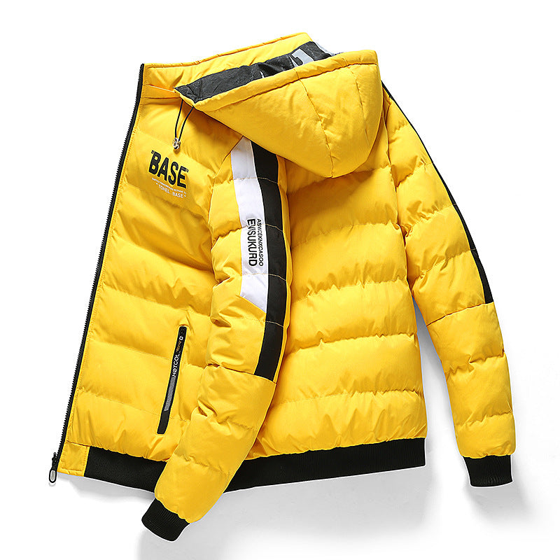 Men’s Reversible Hooded Jacket Y210 – Double-Sided Korean-Style Winter Jacket, 4 Colors, M–5XL