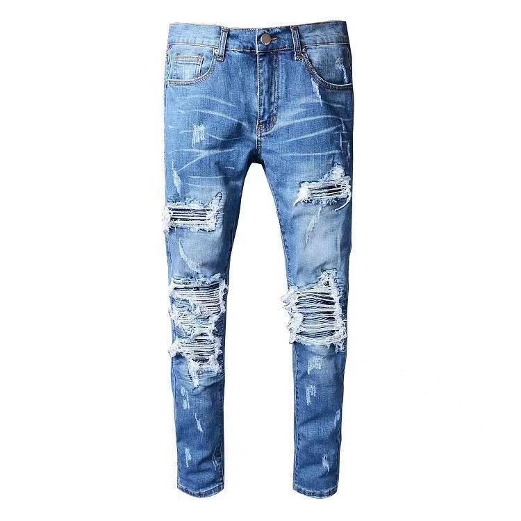 Men’s Slim-Fit European Style Denim Pants – Modern Casual Jeans – USA