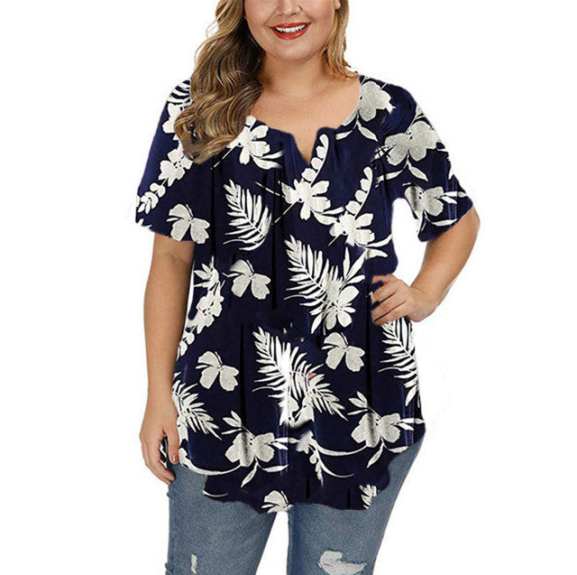 Women’s Plus Size Casual Loose Top – Relaxed Fit Street Fashion Shirt