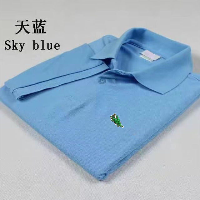 Men’s Premium Embroidered Polo Shirt – Short Sleeve Regular Fit Casual Polo, S–6XL