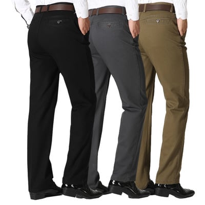 Men’s Cotton Casual Trousers – Autumn & Winter Everyday Pants