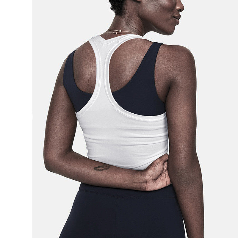 Women’s High-Waisted Sleeveless Sports Tank Top – Fitness & Workout Top