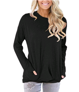 Batwing Long Sleeve T-Shirt for Women